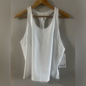 NEW Athleta SZ Large Navigate Tank Top Shirt White Workout